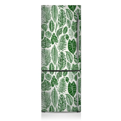 Magnetic refrigerator cover Palm leaves