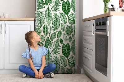 Magnetic refrigerator cover Palm leaves