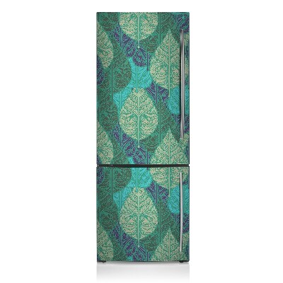 Magnetic refrigerator cover Green patterns