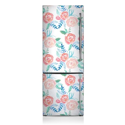 Magnetic refrigerator cover Bright flowers