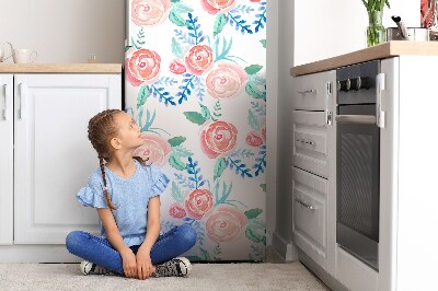 Magnetic refrigerator cover Bright flowers