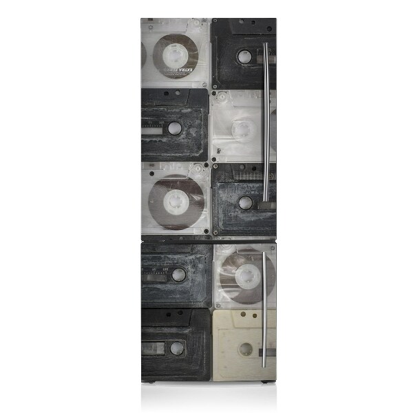 Magnetic refrigerator cover Old cassettes