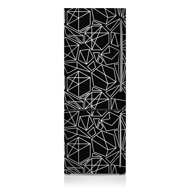 Magnetic refrigerator cover Geometric pattern