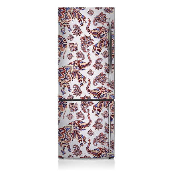 Decoration refrigerator cover Elephant pattern paisley