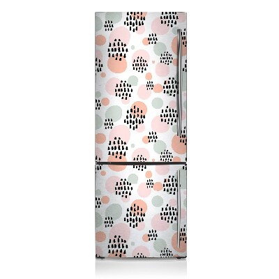 Magnetic refrigerator cover Colorful dots