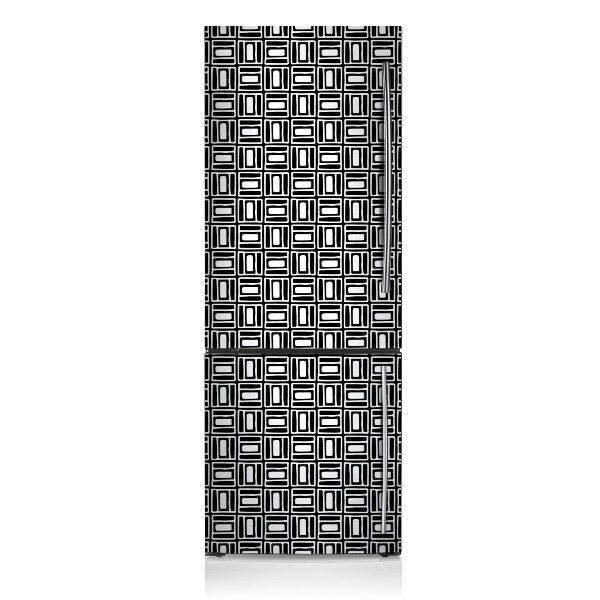 Magnetic refrigerator cover Geometric pattern