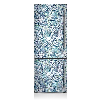 Magnetic refrigerator cover Exotic leaves