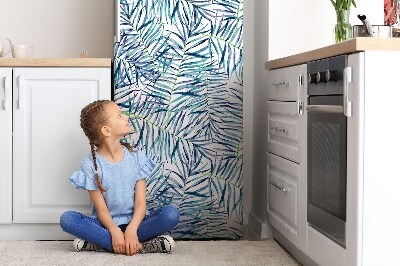 Magnetic refrigerator cover Exotic leaves