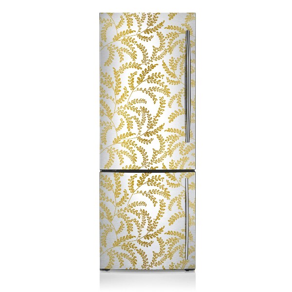 Decoration refrigerator cover Golden leaves