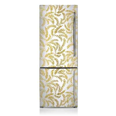 Decoration refrigerator cover Golden leaves