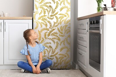 Decoration refrigerator cover Golden leaves