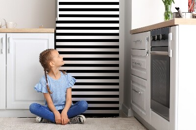 Magnetic refrigerator cover Horizontal lines