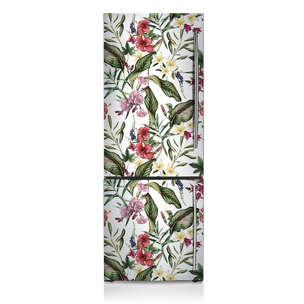 Decoration refrigerator cover Tropical flowers