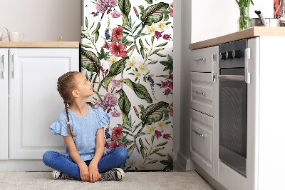 Decoration refrigerator cover Tropical flowers