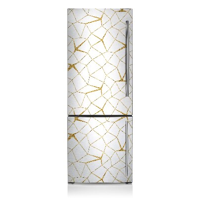 Magnetic refrigerator cover Golden mosaic