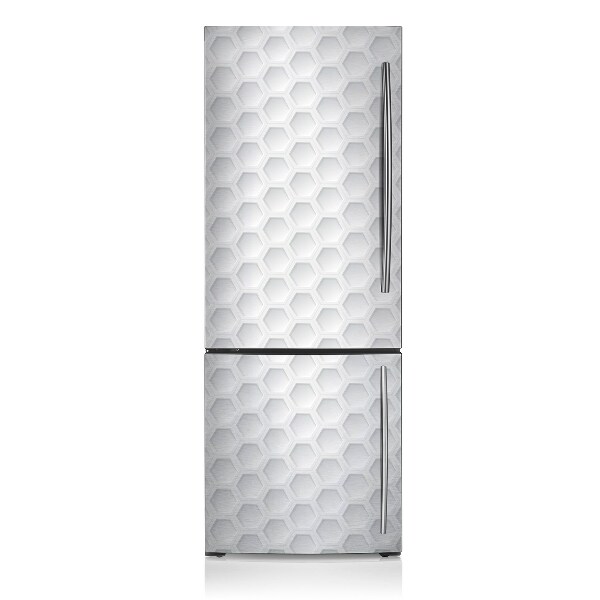 Magnetic refrigerator cover Three-dimensional hexagons