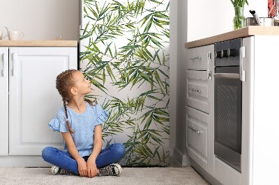 Magnetic refrigerator cover Exotic leaves