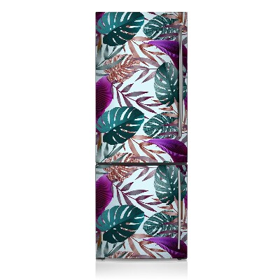 Magnetic refrigerator cover Tropical leaves