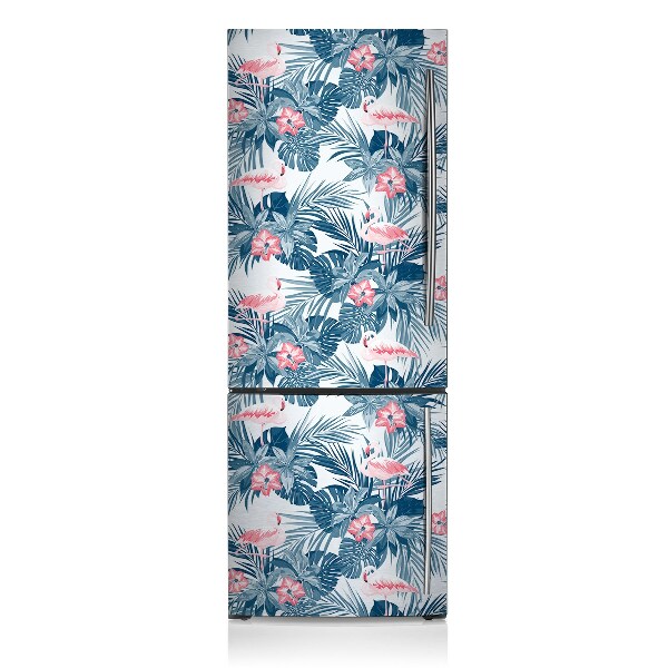 Magnetic refrigerator cover Tropical birds