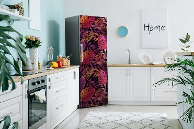 Magnetic refrigerator cover Purple jungle