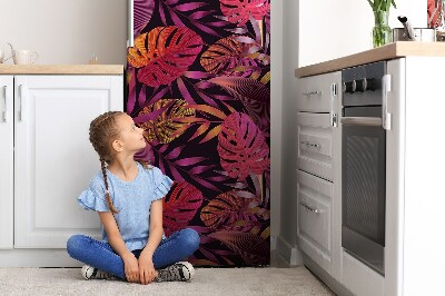 Magnetic refrigerator cover Purple jungle