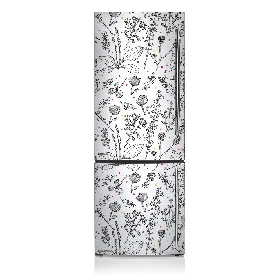 Decoration refrigerator cover Flowers and dots