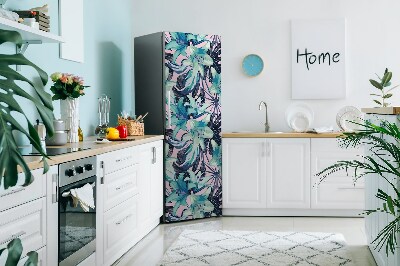 Magnetic refrigerator cover Lily painted