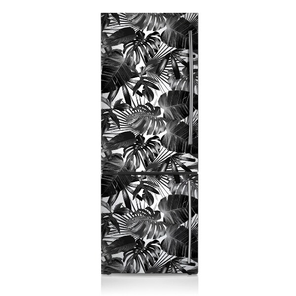 Magnetic refrigerator cover Dark leaves