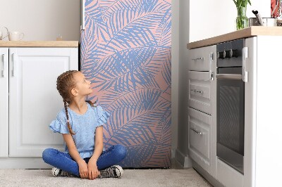 Magnetic refrigerator cover Palm leaves