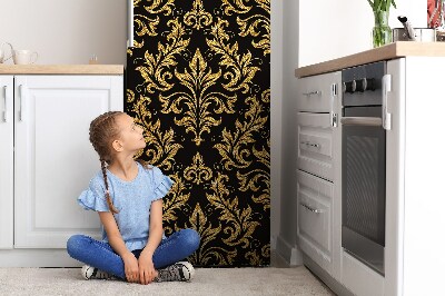 Magnetic refrigerator cover Golden ornament