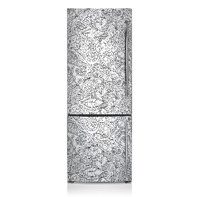 Magnetic refrigerator cover Abstract pattern