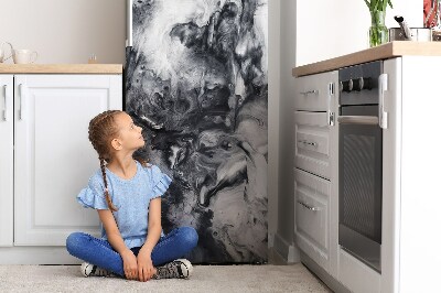 Magnetic refrigerator cover Stains with color