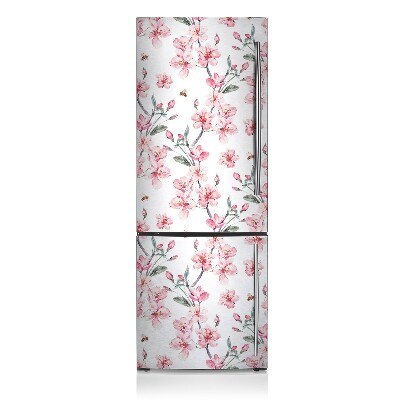 Magnetic refrigerator cover Subtle flowers