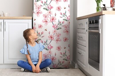 Magnetic refrigerator cover Subtle flowers