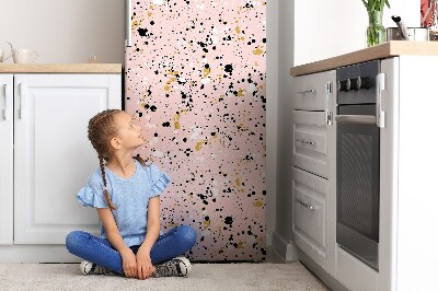 Magnetic refrigerator cover Stains with color