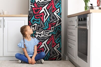 Magnetic refrigerator cover Graffiti