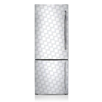 Magnetic refrigerator cover 3d square pattern