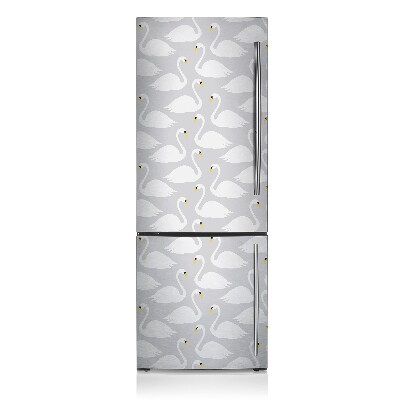 Decoration refrigerator cover White swans