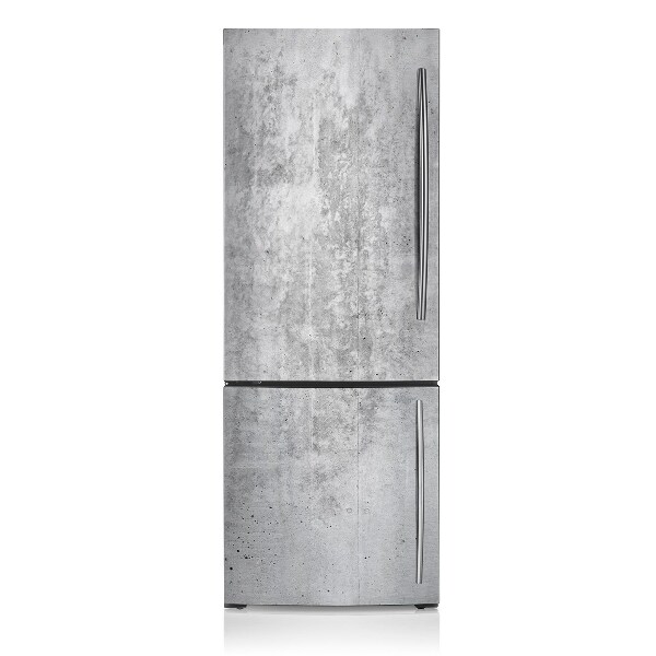 Magnetic refrigerator cover Gray concrete