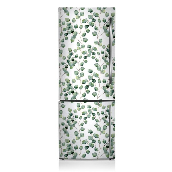 Magnetic refrigerator cover Branches with leaves