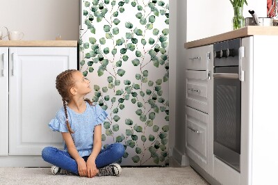 Magnetic refrigerator cover Branches with leaves