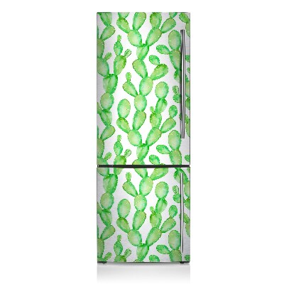 Magnetic refrigerator cover Pastel cacti