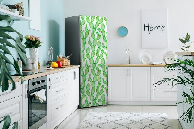 Magnetic refrigerator cover Pastel cacti