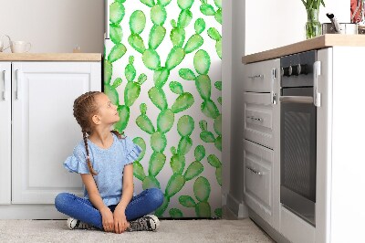 Magnetic refrigerator cover Pastel cacti