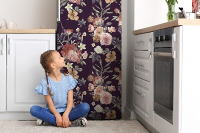 Decoration refrigerator cover Garden with flowers