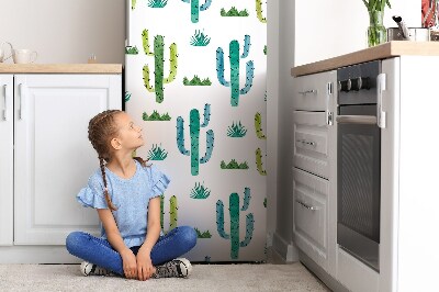 Decoration refrigerator cover Painted cactus