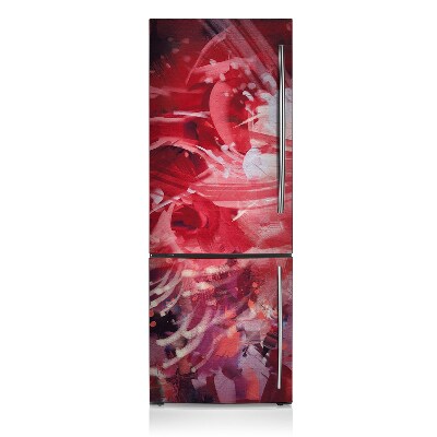 Decoration refrigerator cover Red flower