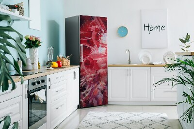 Decoration refrigerator cover Red flower