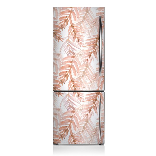 Magnetic refrigerator cover Orange leaves