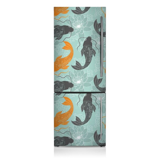 Magnetic refrigerator cover Chinese carp